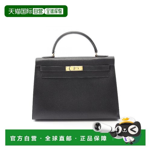 1h可退 日本直邮中古Hermes爱马仕女包A级95新Kelly32凯利32牛皮