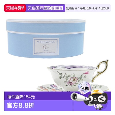 Wedgwood Wanderlust Fortune 茶杯和茶碟