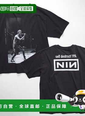 日本直邮Nine Inch Nails 男女同款 1994 Self Destruct复古圆领T