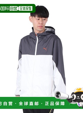 日本直邮PUMA-PUMA（男士）TAD编织网衬套外套527051 02 WHT 风衣