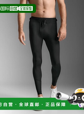 日本直邮2XU 男士 PWX Aero 网眼压缩紧身裤 MA7377B 黑色/SRF 跑