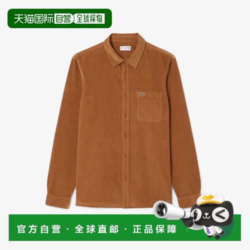 日本直邮LACOSTE品牌logo时尚百搭开衫长袖衬衫 男款 CH7243男装