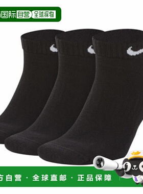 日本直邮Nike-耐克袜子3P日常垫子低袜子SX7670 010：黑色Nike 23