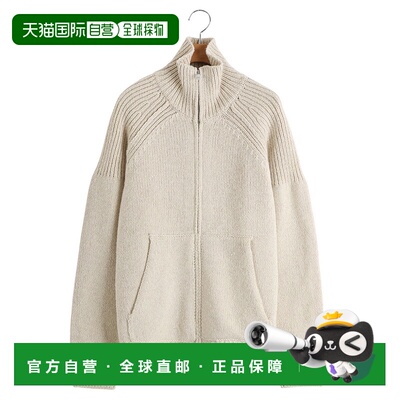 1h可退 日本直邮CLANE 女装 宽松半拉链口袋针织上衣 191062292