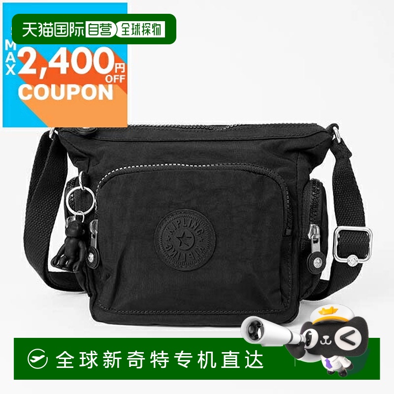 日本直邮Kipling 女士单肩包GABBIE MINI黑色KI3057P39