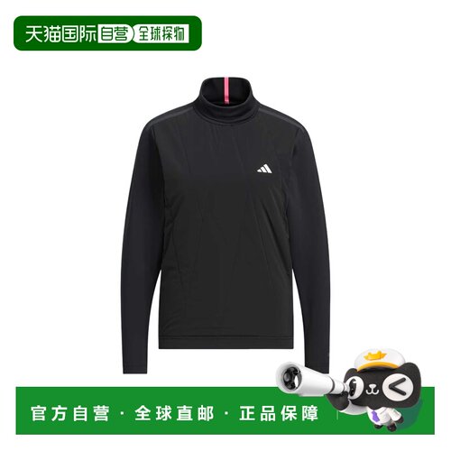 日本直邮Adidas/阿迪达斯半高领长袖套头T恤女款 JM9562运动速干