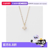 agete 阿卡朵 K10钻石项链 日本直邮日潮 0.07ct 简约吊坠