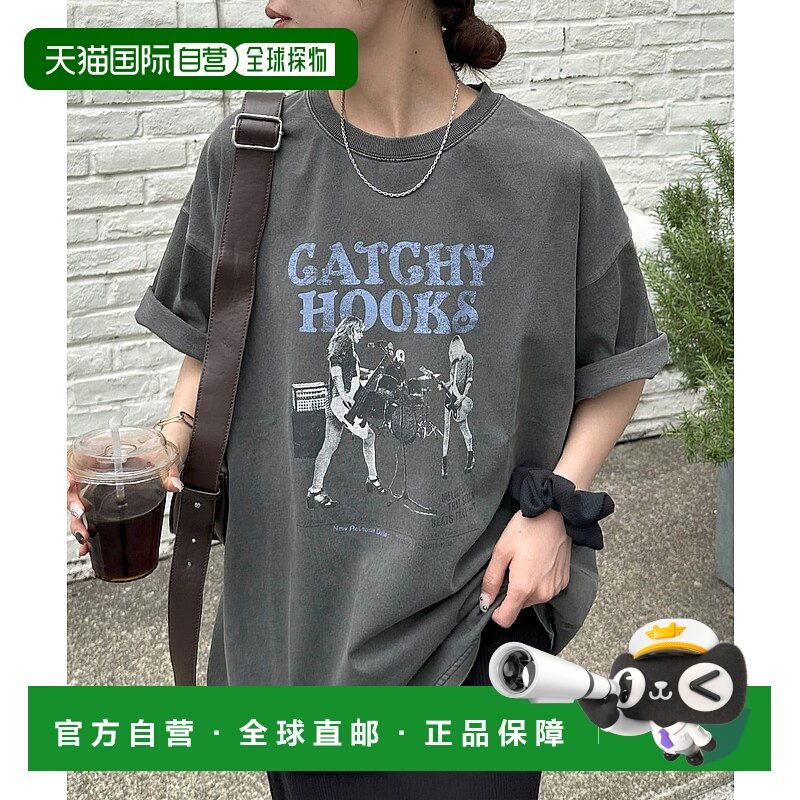 1h可退 日本直邮Discoat 男女同款复古摇滚印花T恤 DPZ2051506A00