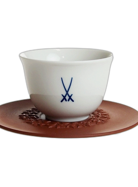 日本直邮迈森Meissen  杯碟套装75ml蔓藤花纹85754