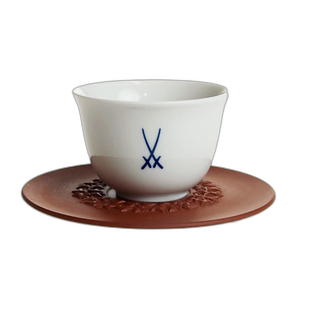 日本直邮迈森Meissen  杯碟套装75ml蔓藤花纹85754