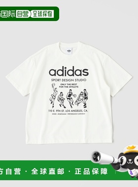 1h可退 日本直邮adidas 男士 OTB系列圆领纯棉T恤 26071731105010