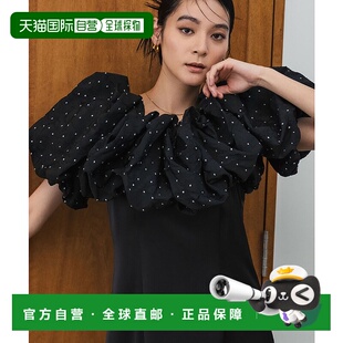 云朵感立体褶皱短款 女士 连衣裙 聚会 1h可退 成人 日本直邮GIRL