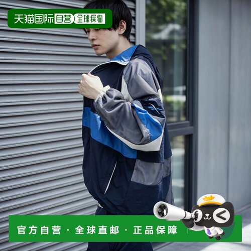 日本直邮Reebok RB00074 运动外套 REBOOT 90 年代款（海军蓝/浅