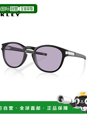 日本直邮OAKLEY LATCH 男士和女士太阳镜哑光黑色/Prizm 灰色 (OO