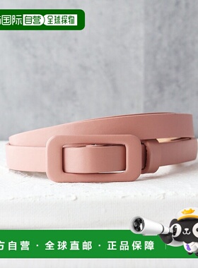 日本直邮florge 无级调节细款同材质方形扣腰带 FL8218EW04239 腰