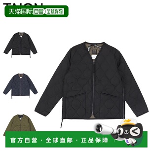 日本直邮Taion 外套V领拉链外套 黑色橄榄色运动休闲TAION-101ZML