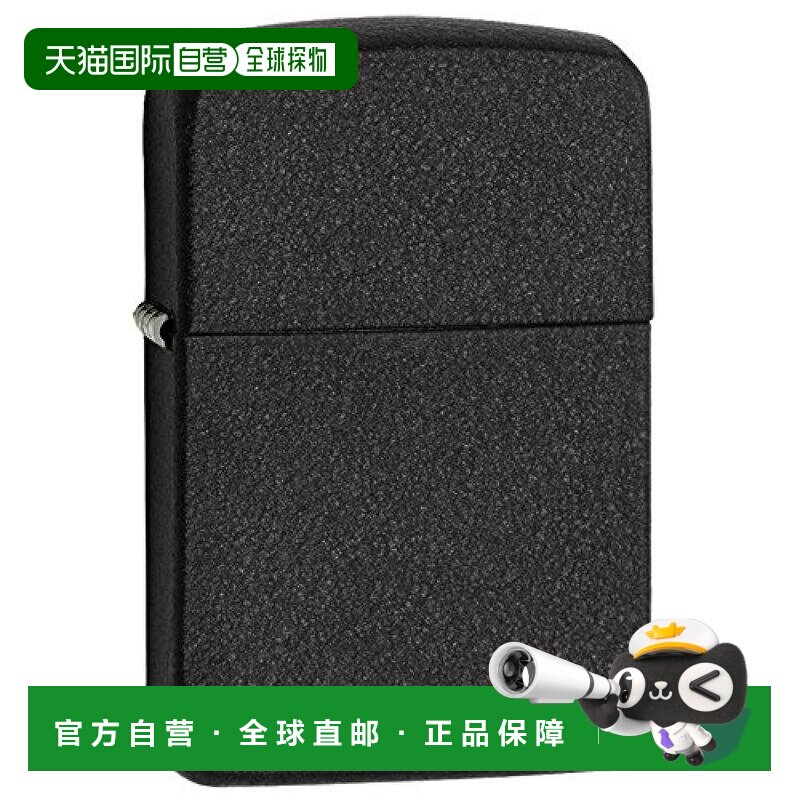 【日本直邮】ZIPPO之宝打火机BlackCrackle磨砂黑色1941年复刻版