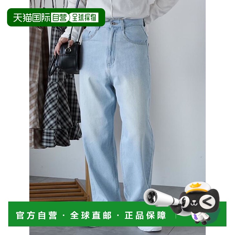 1小时内可退 日本直邮ehka sopo 标准牛仔裤 日系自然系古着少女