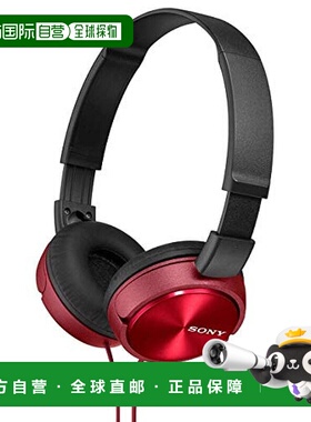 【日本直邮】SONY索尼MDRZX310R头戴式耳机重低音炮带麦克耳机红