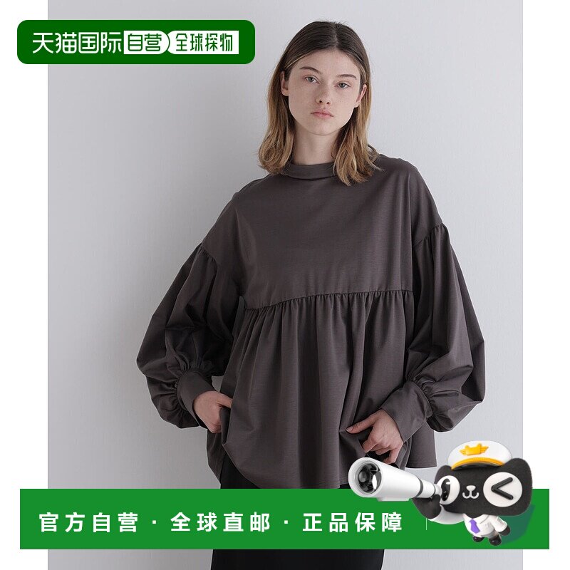 1h可退 日本直邮LE PHIL 女装 宽松半袖 丝光棉感针织上衣 双层罗