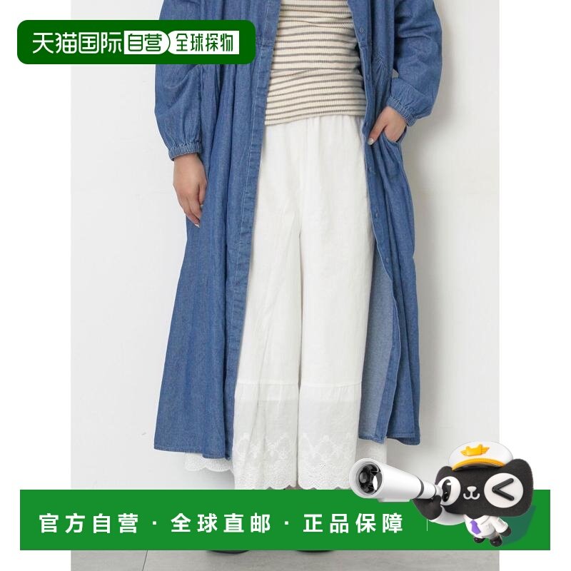 日本直邮Samansa Mos2 女装 蕾丝内搭裤 宽松透气 高腰弹力F码 24