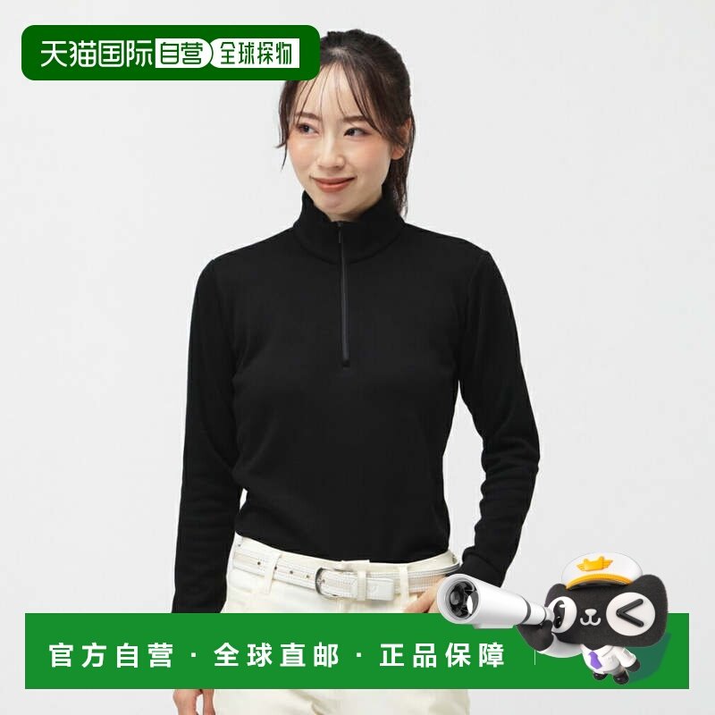 日本直邮TIGORA 女士秋冬高尔夫长袖纯色半拉链发热衬衫 [TR-1L25,运动服/休闲服装,高尔夫球服,淘宝优惠券,粉丝福利购,淘宝优惠卷