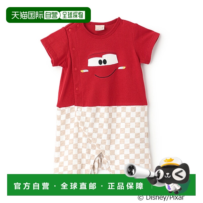 1h可退 日本直邮petit main 儿童纯棉连体衣 迪士尼联名可爱图案