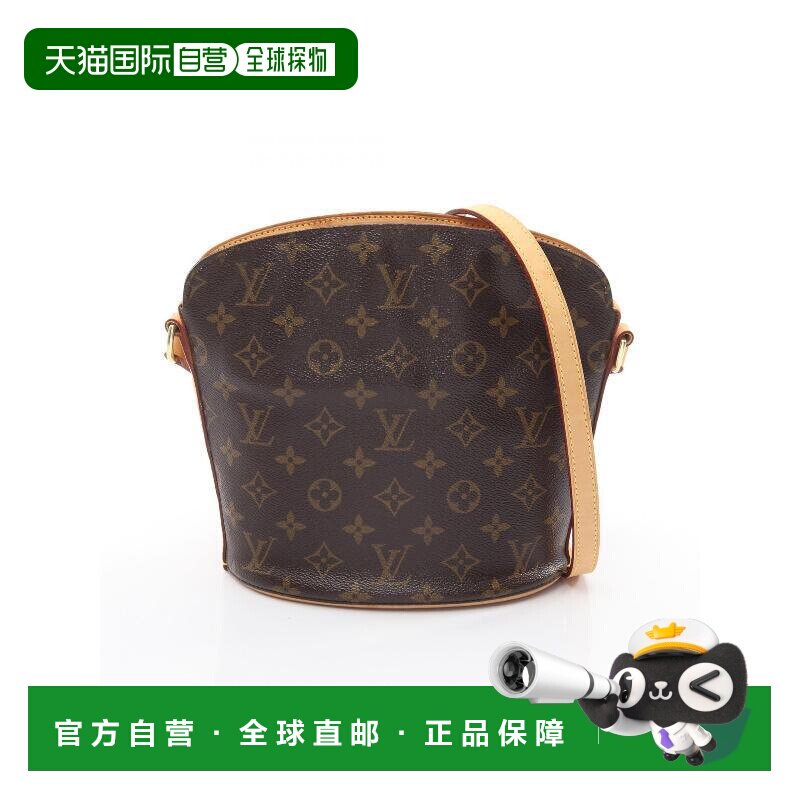 日本直邮中古LV路易威登女包B级9新Druot酒壶包涂层/防水帆布斜挎