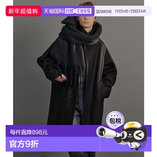 1h可退 日本直邮PUBLIC TOKYO男装宽松版型羊毛90% 2way立领大衣