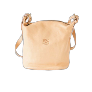 日本直邮IL BISONTE 女士时尚皮革水桶单肩包