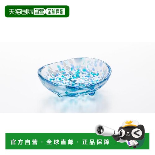 【日本直邮】ADERIA 津轻 Vidro 津轻花 三脚小盘绣球花 日本制造