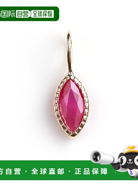 1h可退 日本直邮cui-cui 天然红宝石吊坠 K10YG 七月诞生石 情人