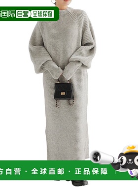 日本直邮KOBE LETTUCE 指穴款长袖口罗纹针织连衣裙 [E3397] 连衣