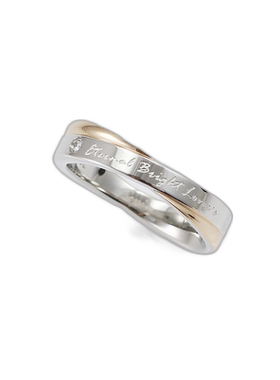 日本直邮Pure PURE Ring 不锈钢316L钻石戒指 PMS-015