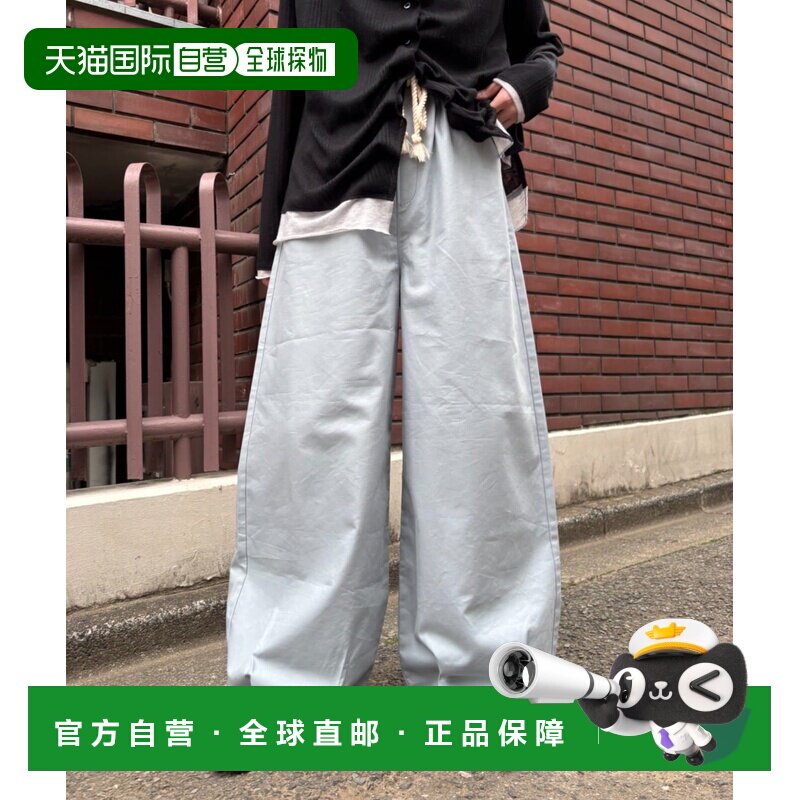 日本直邮CIAOPANIC TYPY 男女同款 接触凉感配色缝线微阔腿裤 TYZ