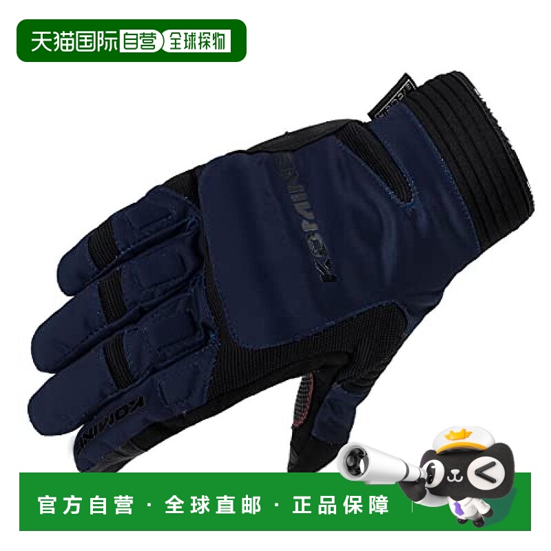 【日本直邮】Komine摩托用冬用保护手套 GK-801 Midnight Blue L