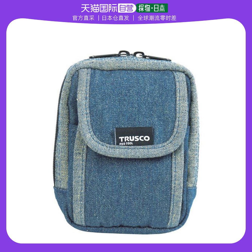 【日本直邮】trusco中山 牛仔手机套2口袋蓝色tdc-h101