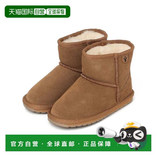 日本直邮EMU Australia Wallaby Mini 驼色 雪地靴皮靴短靴