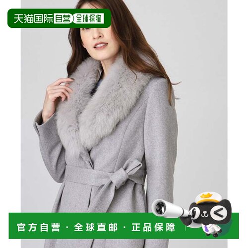 日本直邮COUP DE CHANCE 羊毛大衣 浅灰女装