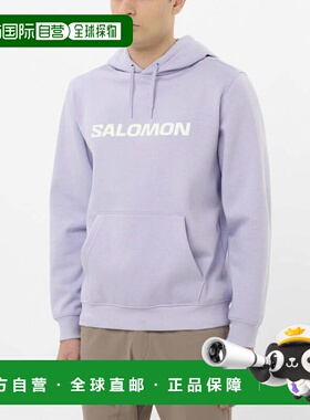 日本直邮SALOMON 2025秋冬男士户外休闲连帽运动衫 萨克逊蓝 [LC2
