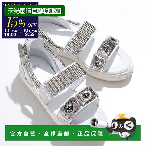 日本直邮TOGA PULLA 金属运动鞋凉鞋 AJ664 - 女士凉鞋带绑带 金