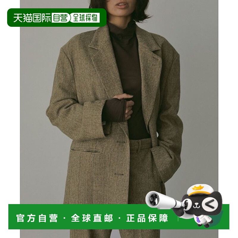 1h可退 日本直邮ETRE TOKYO 女士格纹粗花呢西装外套 12255010790