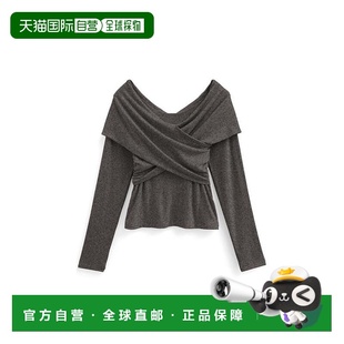 gn419女装 日本直邮日潮 交叉垂坠上衣 秋冬韩系氛围感穿搭 GRL