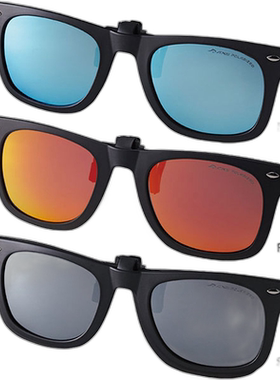 日本直邮 AXE 夹式偏光镜片太阳镜专用硬盒登山、徒步、驾驶、钓