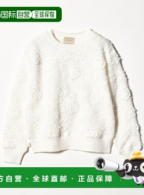 1h可退 日本直邮UNITED ARROWS 女士 刺绣花朵网眼针织上衣 15131