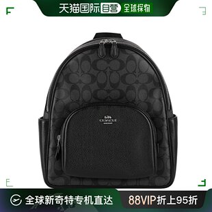 5671 SVTSQ COACH 女式 灰色帆布 Signature 蔻驰背包