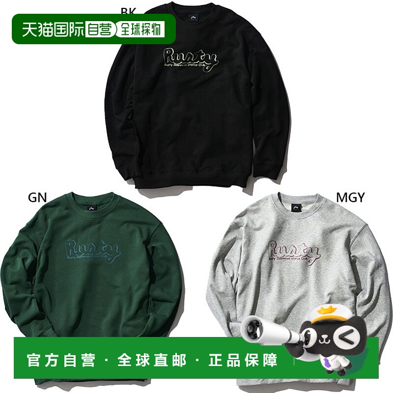 日本直邮Rusty 男士 Memory 图案抓绒圆领卫衣休闲上衣长袖RUSTY