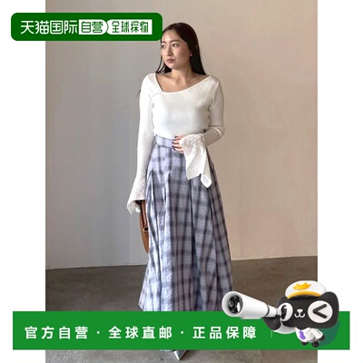 1h可退 日本直邮LAGUNAMOON 女士 格纹褶裥伞裙 0326208010