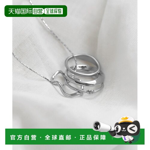 日本直邮ANE MONE 女士 金属环饰项链 3WAY可拆卸设计  DG350032N