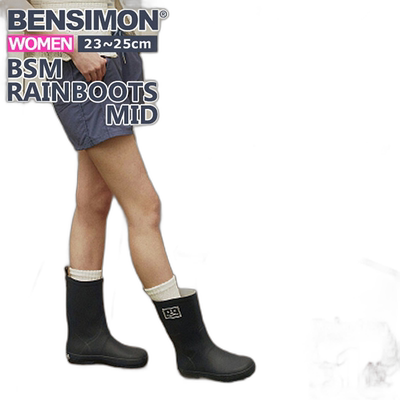 BENSIMON女靴雨鞋BENSIMON BSM RAIN BOOTS MID平底雨靴